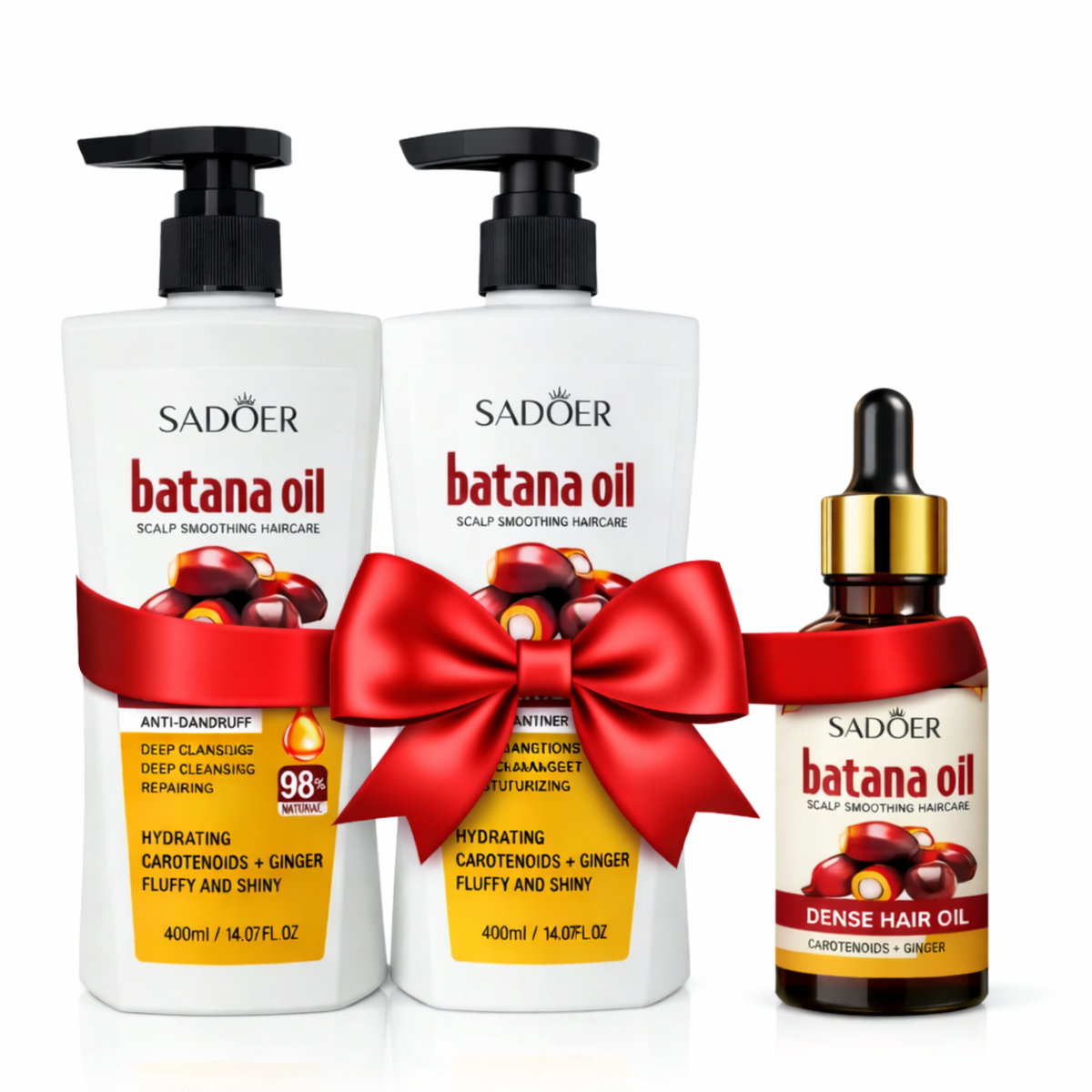 Pachet Promo SADOER Batana Oil – Șampon + Balsam + Ulei 50ml