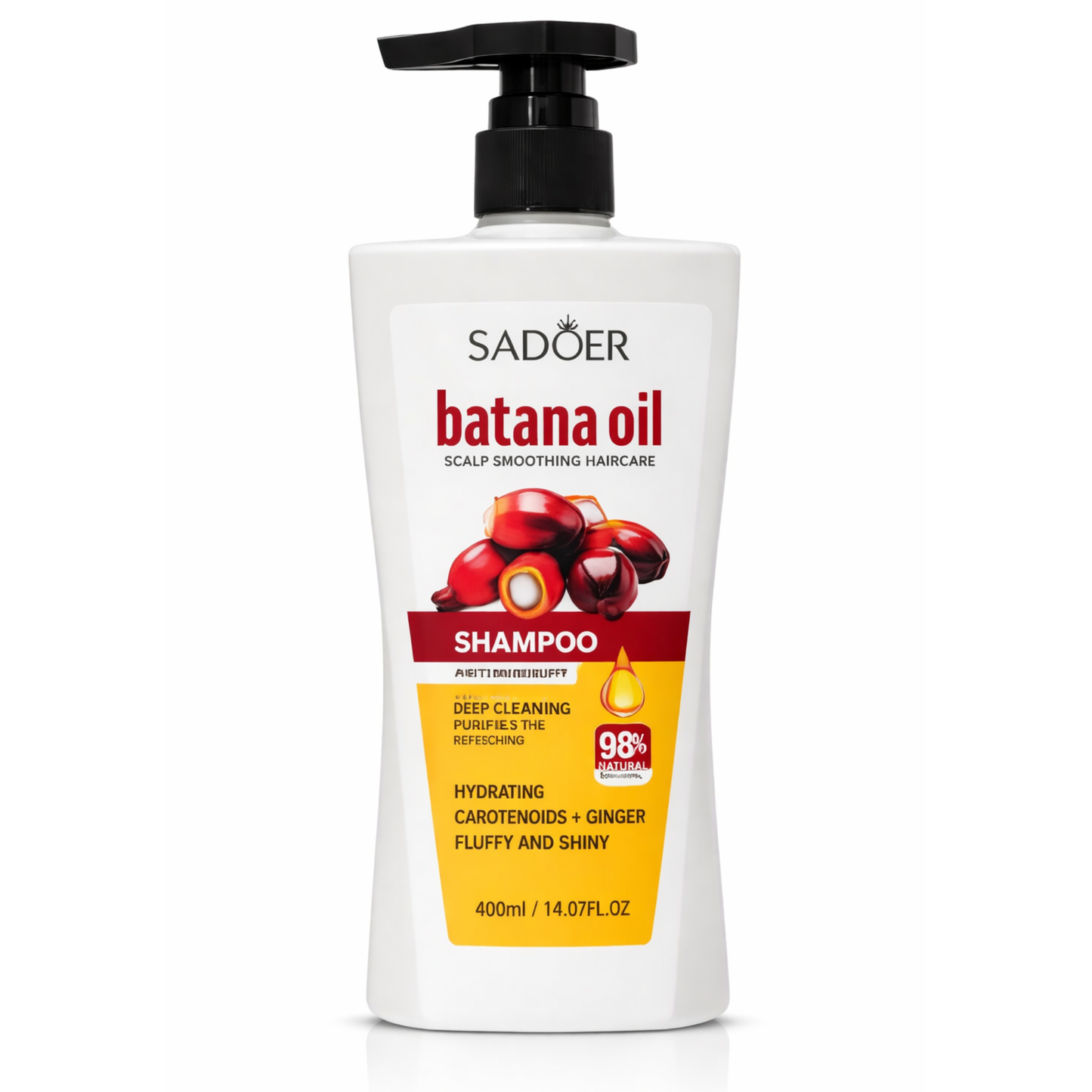 SADOER Șampon cu Ulei de Batana 400ml (Anti-Cădere & Regenerare)
