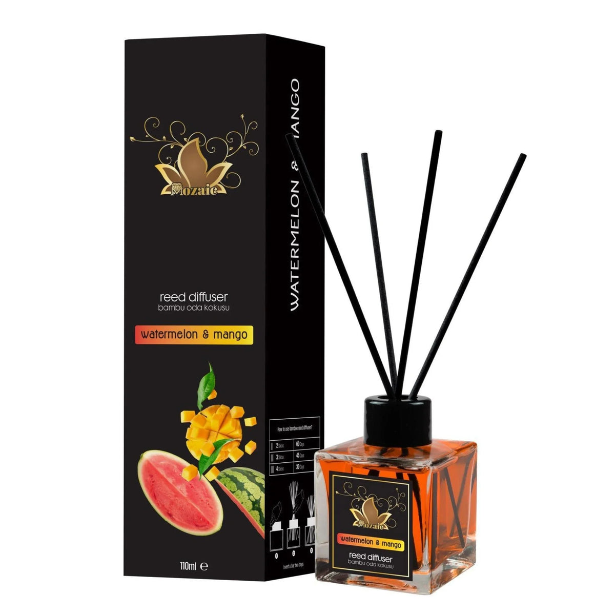 Odorizant cameră Mozaic cu aromă Pepene & Mango – 120 ml - Odorizant | VrajaDulce