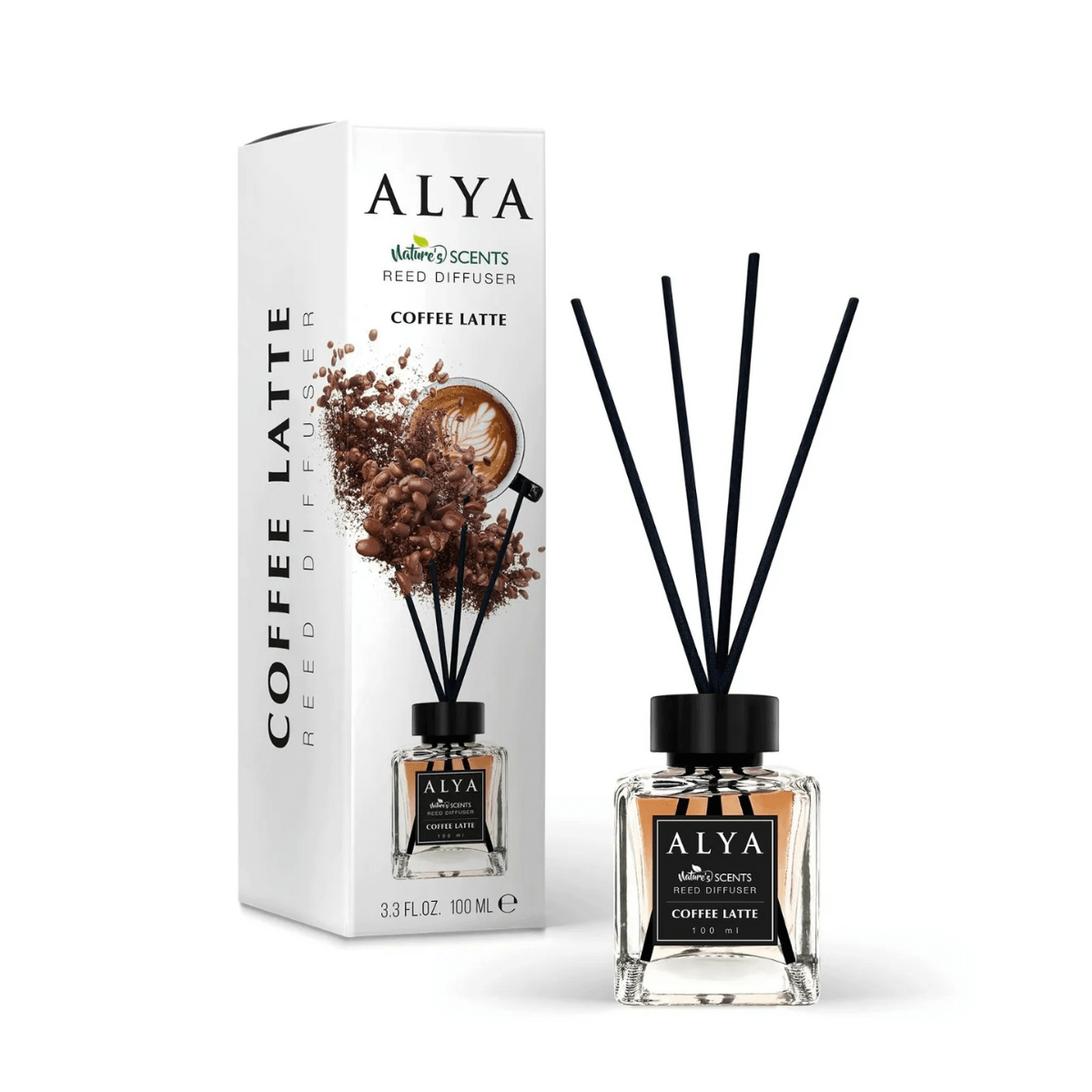Odorizant de cameră cu bețișoare ALYA – Cafea cu lapte 120 ml - Odorizant | VrajaDulce