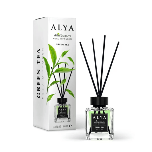 Odorizant de cameră cu bețișoare ALYA – Green Tea 120 ml - Odorizant | VrajaDulce