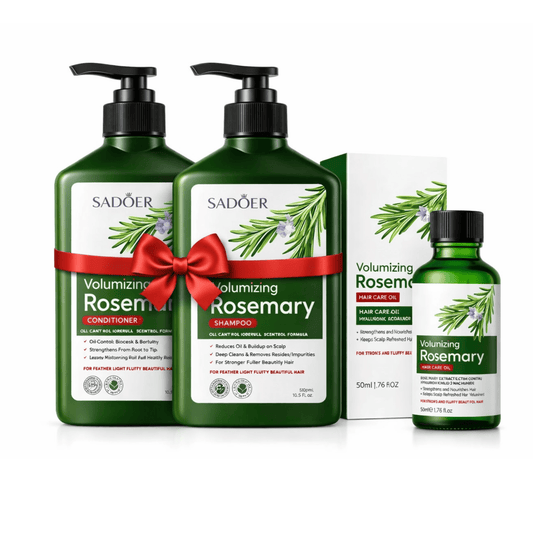 Pachet Complet SADOER – Șampon + Mască + Ulei cu Rozmarin (Volum & Revitalizare) - Sampon | VrajaDulce