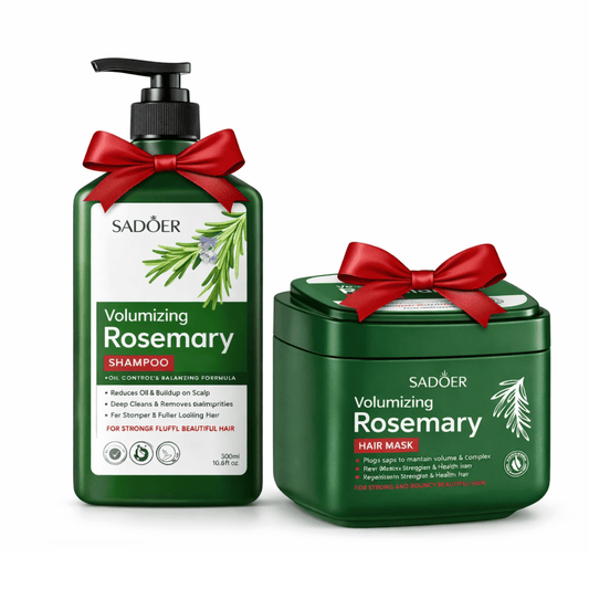Pachet SADOER Rozmarin – Reparare & Volum (Șampon 500ml + Mască 500g) - Pachet promo îngrijire păr | VrajaDulce