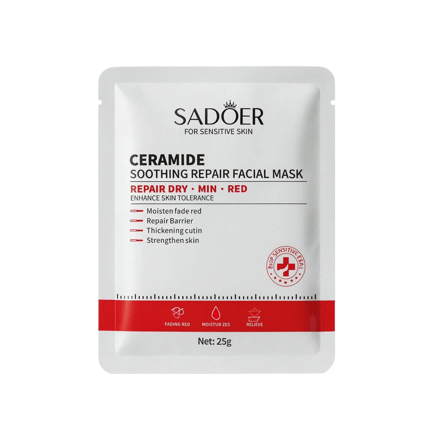 Sadoer Mască Facială Calmanta & Reparatorare cu Ceramide 25g - Masca | VrajaDulce