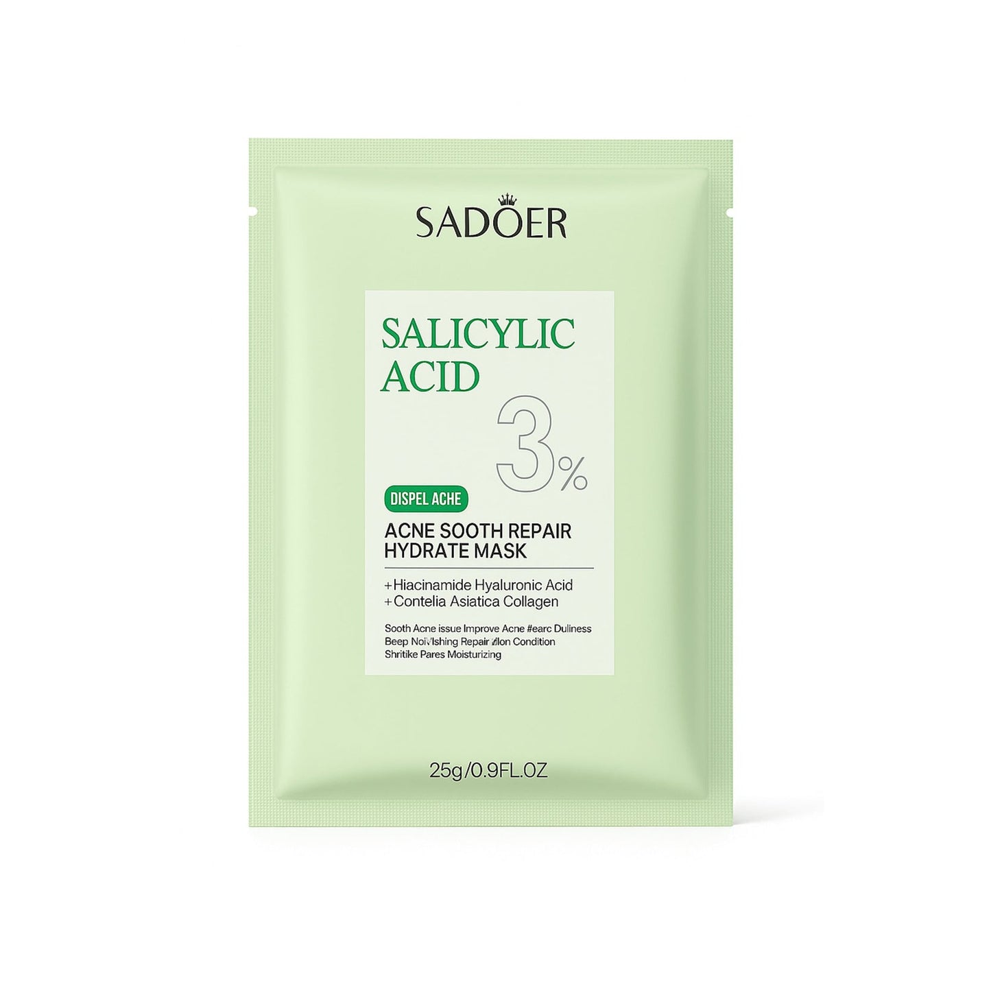 SADOER Mască Facială cu Acid Salicilic 3% – Curățare & Calmarea Tenului - | VrajaDulce