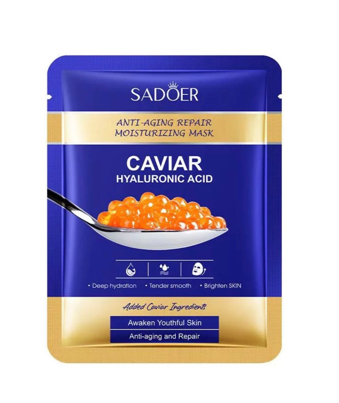 SADOER Mască Facială cu Extract de Caviar și Acid Hialuronic 25g - | VrajaDulce