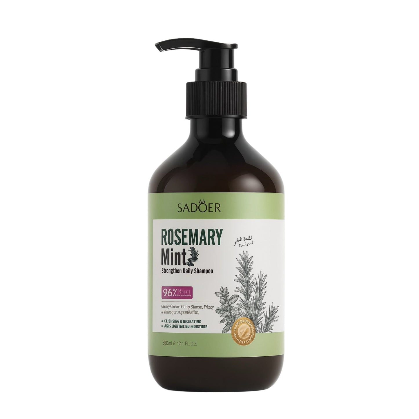 SADOER Șampon Fortifiant cu Rozmarin și Mentă 350ml - | VrajaDulce