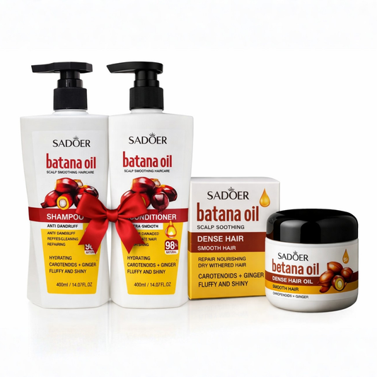 Pachet Promo SADOER Batana Oil – Șampon + Balsam + Ulei