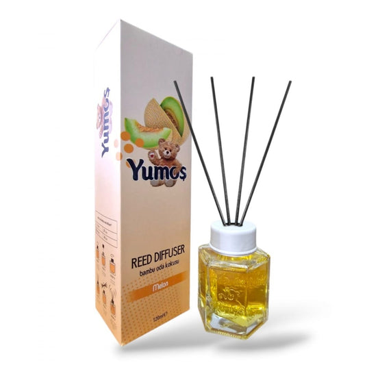 Yumos Odorizant Cameră cu Bețișoare – Pepene Galben 120ml - Odorizant camera | VrajaDulce
